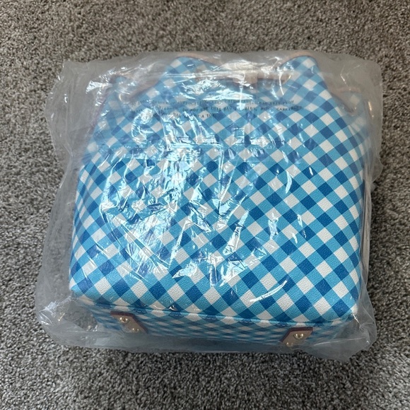 Dooney & Bourke Blue and White Checkered Shoulder Bag - Picture 5 of 16